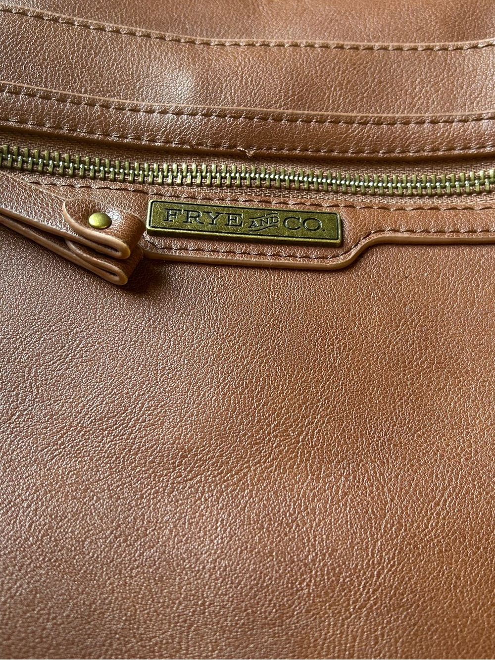 Frye and Co. Core Satchel Bag Cognac Brown Great Condition - Picture 3 of 11